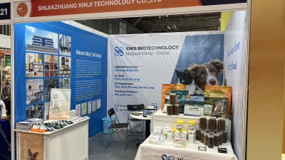 Pet product booth display for South African wholesale pet supply buyers